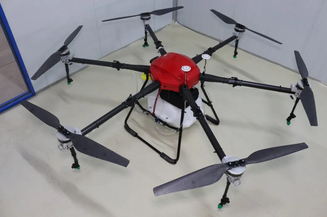 Blue Carbon Fiber Drone Frame 1648mm Rack Wheelbase 17L Capacity 0