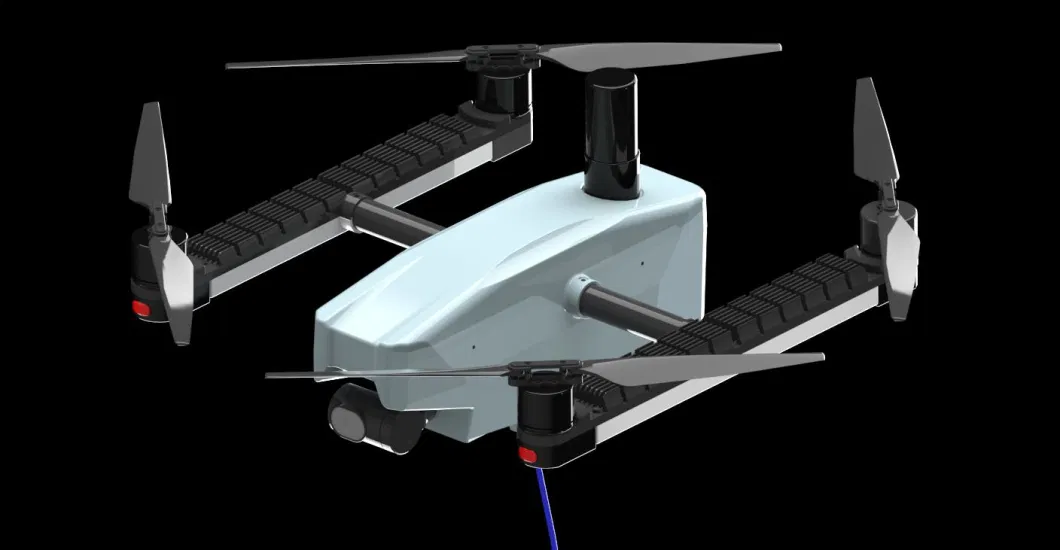 Ánh sáng máy bay không người lái MYUAV bằng cáp dây chuyền cung cấp điện liên tục 24 giờ cho ánh sáng khẩn cấp 3