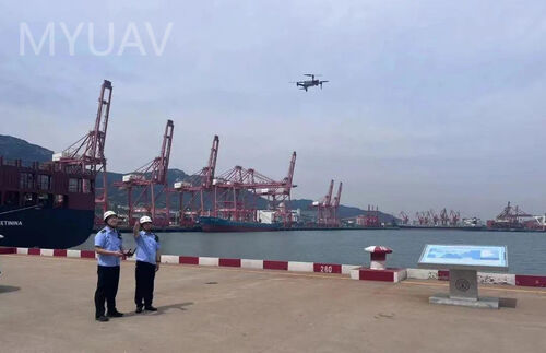 tin tức mới nhất về công ty Kiểm tra trên không của MYUAV giúp cải thiện chất lượng và hiệu quả thực thi luật giao thông cảng Lianyungang