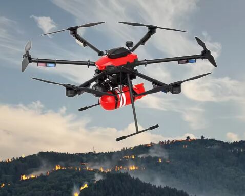 tin tức mới nhất về công ty Gàu chữa cháy có dây buộc vào máy bay không người lái cải thiện hiệu quả cứu hộ