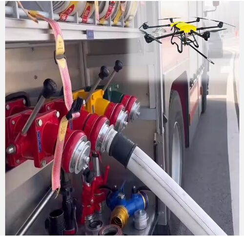 tin tức mới nhất về công ty Sự thích nghi và lợi thế của vòi chữa cháy trong phòng cháy máy bay không người lái