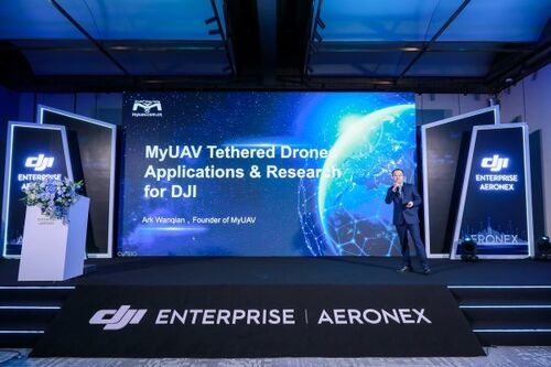 tin tức mới nhất về công ty Đèn rực tại Hội nghị thượng đỉnh đối tác DJI ME 2026: Giải pháp máy bay không người lái liên kết hai lớp của MYUAVs lên sân khấu toàn cầu