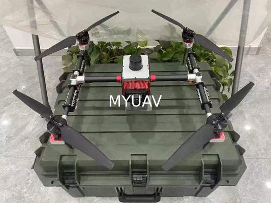 Máy bay không người lái mang thiết bị chiếu sáng khẩn cấp MYUAV nặng khoảng 3,2kg và chống gió