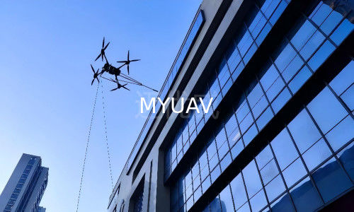 DJI FlyCart 30 120m cao Tẩy sạch tòa nhà Hệ thống máy bay không người lái gắn kết